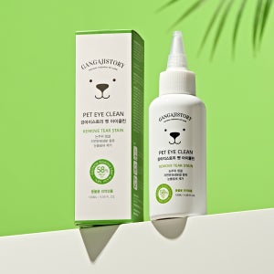 강아지스토리 강아지 눈물 자국 지우개 냄새 세정제 눈꼽 제거 천연 저자극 고양이 아이워시