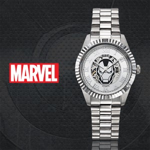 마블 어벤져스 아이언맨 메탈 남성용 손목시계 MA010-IRWH