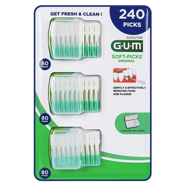 GUM 검 치간칫솔 240개 케이스포함 코스트코 일회용 소프트픽