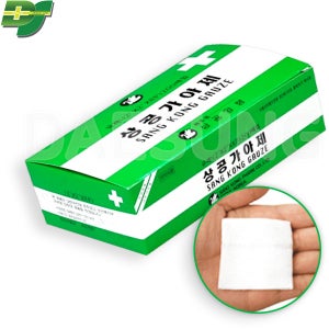 상공 가아제 2인치 (5cmX5cmX8겹X200매) 접은 거즈 드레싱 1통