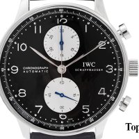 IWC 포르투기스 크로노 스틸 검정판 3714 41mm