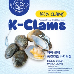 간편 조개 요리 국산 고창 동결건조 바지락살 24g 간편 조개살 캠핑 여행[5+1행사]