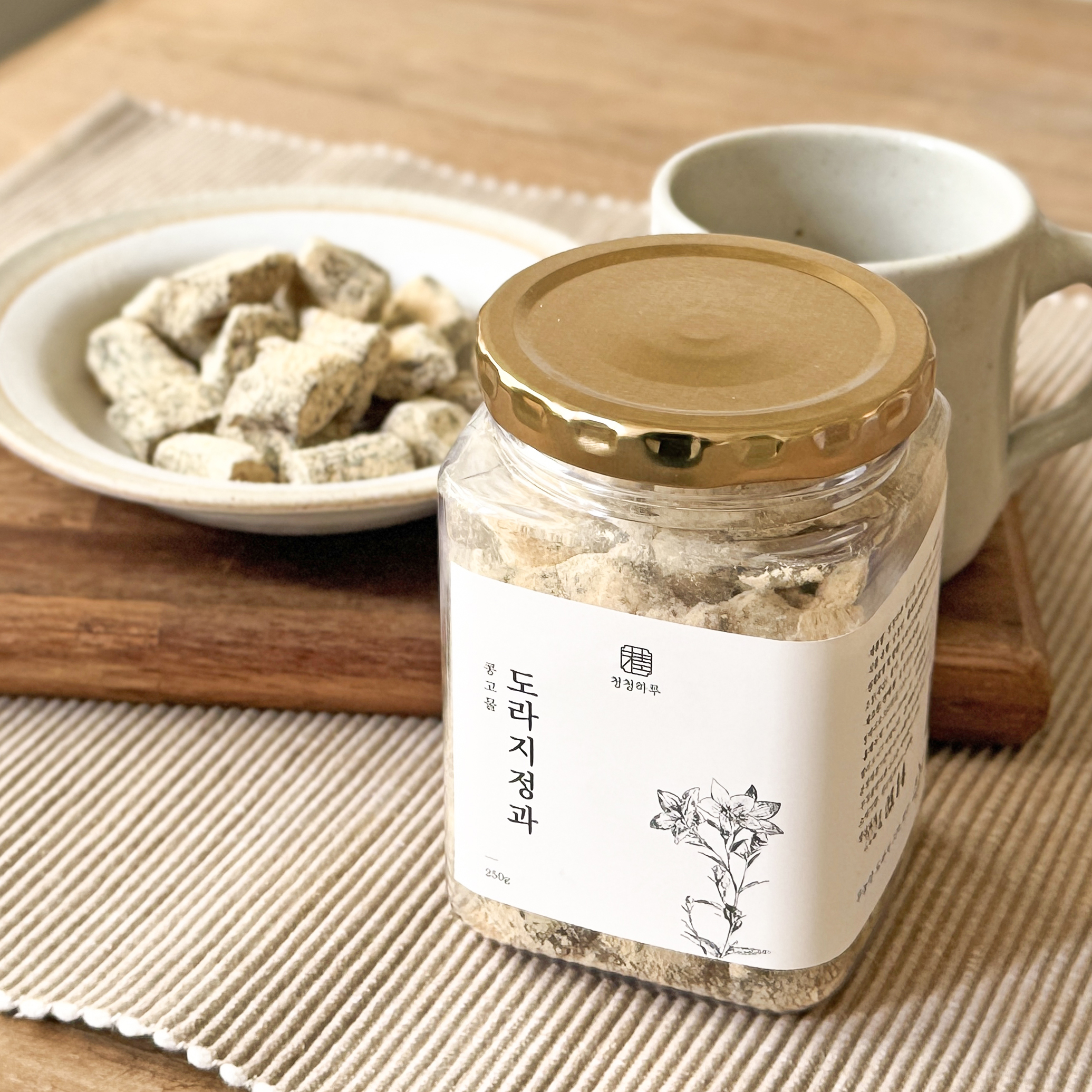 길경농원 국산 콩고물 도라지정과 250g 부모님 명절 설날 선물