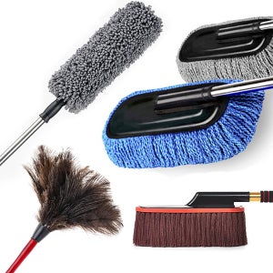 차량용 극세사 세차타월 자동차 먼지털이개 광택 청소