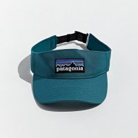 Patagonia P-6 Logo Visor Green 파타고니아 로고 바이저 썬캡