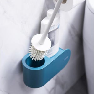 벽부착 변기솔 걸이 무타공 선반형 변기솔