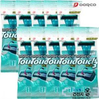 도루코 터치3 휴대용 면도기 TP900 (1입x10개) (3중날)