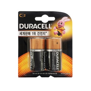 건전지 듀라셀 DURACELL LR14 C사이즈 포장 2개입 1.5V