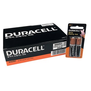 건전지 듀라셀 DURACELL LR06 AA사이즈 알카라인 포장 40개입 1.5V