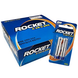 [건전지] 로케트 ROCKET LR03 AAA사이즈 알카라인 포장 40개입 1.5V