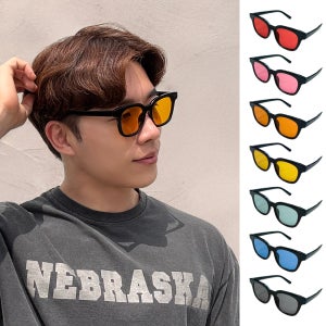 남자 여자 틴트선글라스 야간 사각 뿔테 큰 색안경