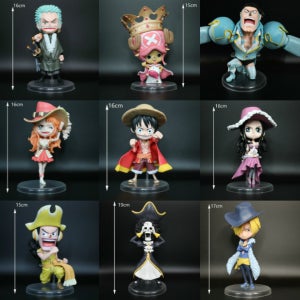 원피스 피규어 세트 15주년 기념 / 루피, 조로, 나미, 초파, 우솝