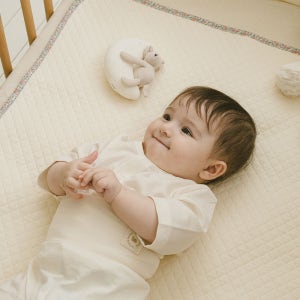 말랑하니 아기 방수패드 신생아 방수요 내추럴아이보리 미니