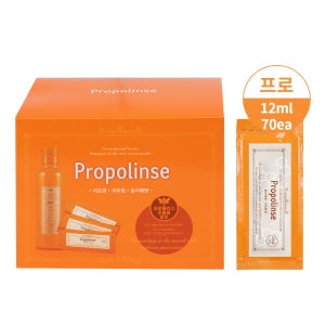 프로폴린스 프로 가글 12ml 70매 일회용 휴대용 프로폴리스 입냄새제거제