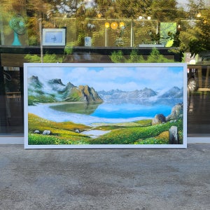 백두산 천지 - 대형 유화 천지그림 거실액자 풍경화