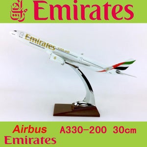 1:200 아랍 에미레이트 항공 에어버스 A330-200 모델 항공기 여객기 비행기 30cm