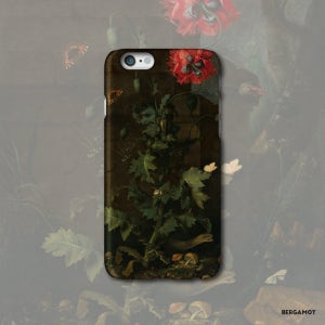 명화 케이스 099 양귀비꽃, 곤충, 파충류 정물화 Still Life with Poppy, Insects, and Reptiles -Otto 아이폰6S하드