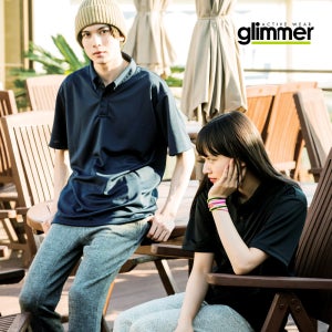 글리머 드라이 버튼 다운 쿨론 카라 반팔 폴로 티셔츠 (남녀공용, UV-CUT)