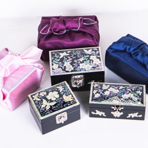 나전칠기보석함 나비문양 자개보석함 외국인 VIP 선물 각인