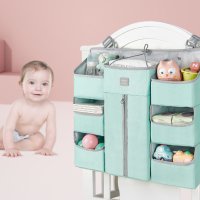 baby care 유아 기저귀 정리함 아기 침대 수납함 기저귀 걸이 생활수납