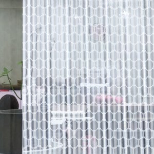 창문시트지 윈도우필름 허니콤 화이트 (POV-88101)