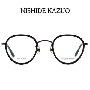 니시데카즈오 NK-751 NK751 C5 뿔테 일본 라운드 티타늄안경