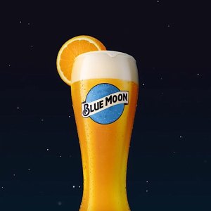 블루문 수입 맥주 전용 잔 BLUE MOON