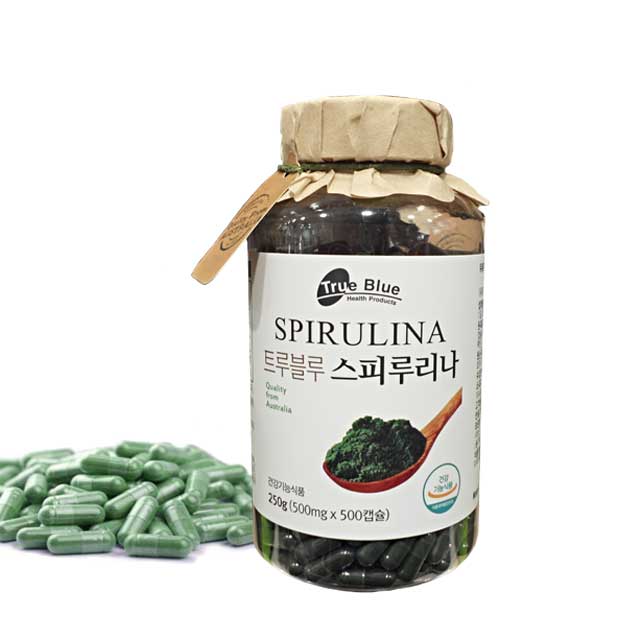 트루블루 <b>스피루리나</b> 항산화 영양제 500캡슐
