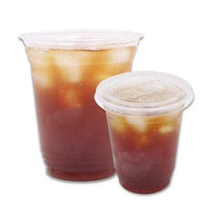 92파이 420ml(14온스) 투명컵+평리드 100개 세트 아이스컵