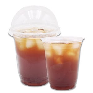 92파이 420ml(14온스) 투명컵+돔리드 100개 세트 아이스컵