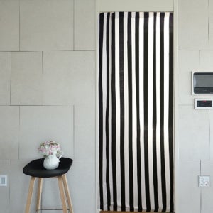 가리개커튼 창문가리개 가림막 현관커튼 패브릭 베란다 주방 방문 중문 책장 선반 스트라이프