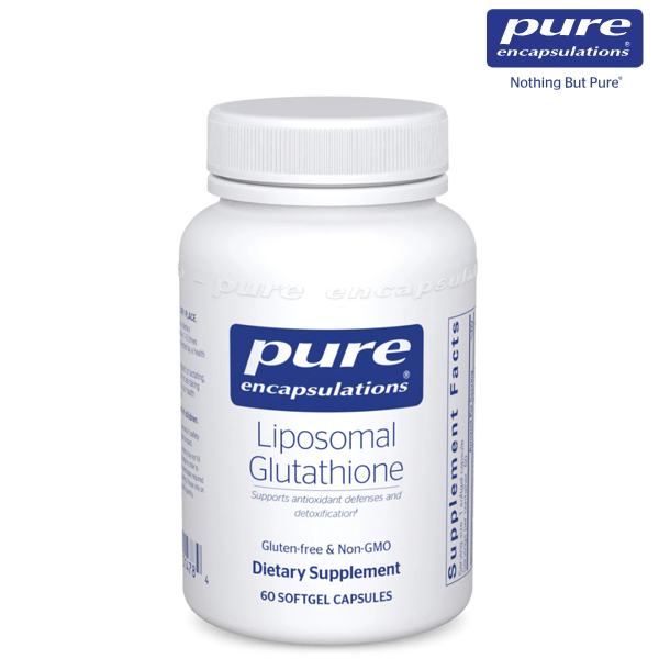 미국 Pure Encapsulations <b>리포소말 글루타치온</b> Liposomal Glutathione 인지질 함량이 다른 미국산(60캡슐)