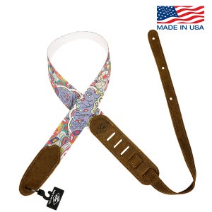 엘엠퀄리티 우드스탁 WDK PU 코튼 가죽 기타 스트랩