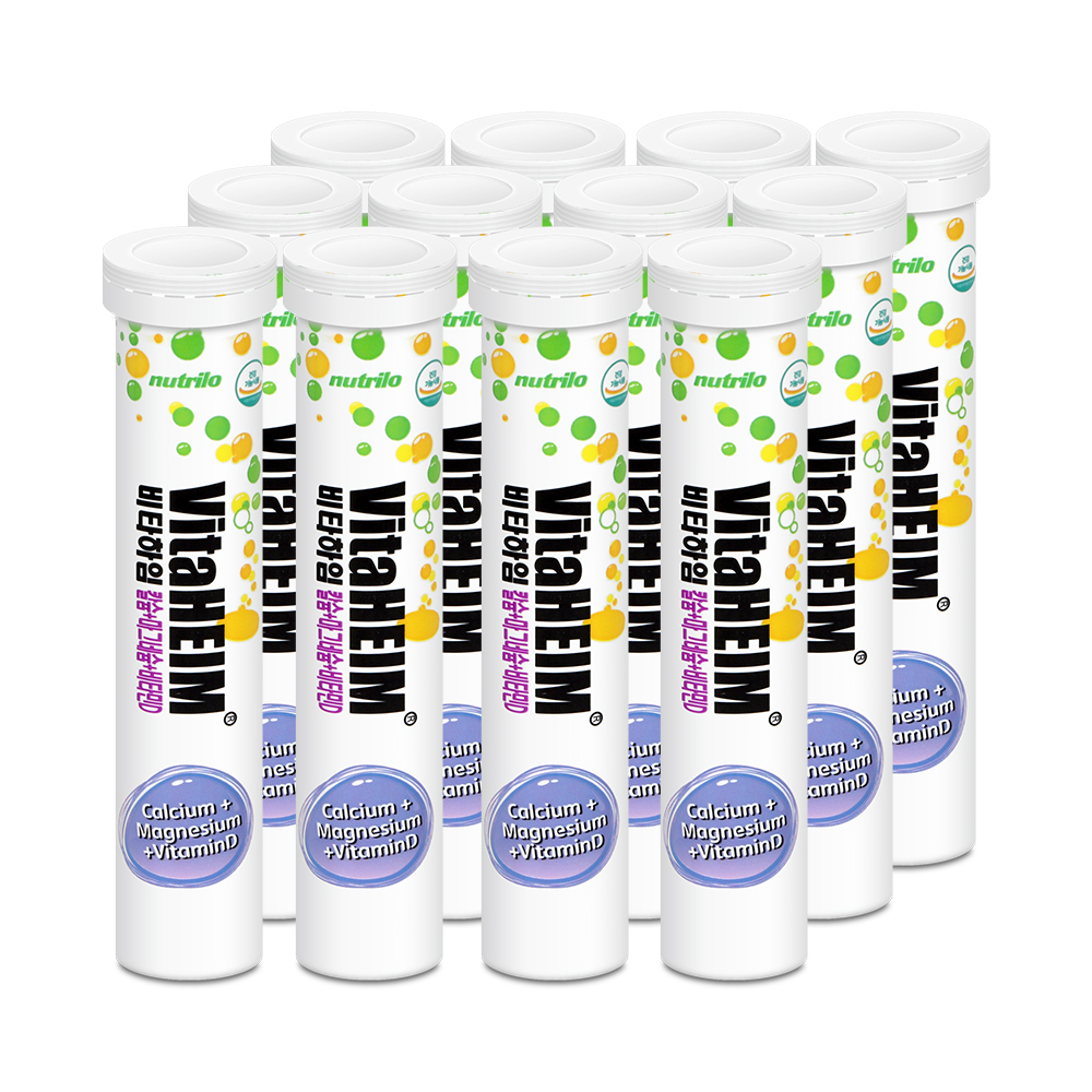 독일 비타하임 발포비타민 칼슘 마그네슘 비타민D 발포정 180정