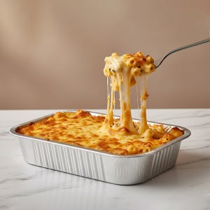 알루미늄 스파게티용기 CP605R 100개 HMR 라자냐 포장 용기 전자레인지 오븐 직화