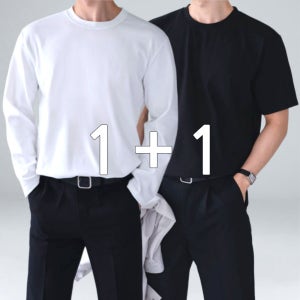 긴팔티 오버핏 빅사이즈 반팔티 분또 링클프리