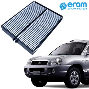 싼타페SM 에어컨필터 신형 2개세트 (03~05년) 활성탄 054C 9716193D000 호환