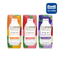 상하목장 유기농 멸균 우유 주스 125ml 24팩 [사과딸기+오렌지+블루베리케일]