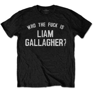 공식 OASIS 오아시스 Liam Gallagher Who The Fuck 반팔 티셔츠
