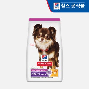[고양이의 날] 힐스 강아지사료 어덜트 센서티브 스토막 앤 스킨 스몰 앤 미니 6.8kg