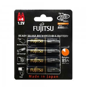 Ni-MH충전지 후지쓰 FUJITSU HR-3UTHCEX(4B) AA사이즈 포장 4개입 1.2V 2550mAh(Black)