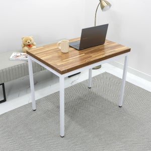 깔끔한 홈 오피스 인테리어 미니 컴퓨터 노트북 책상 900 x 550 사이드형 보조 데스크