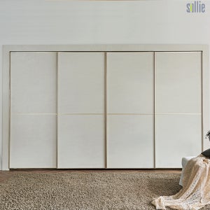 솔리에 엘레나 스톤베이지 슬라이딩 붙박이장 무료설치 E0등급 240cm(8자)