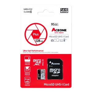 에이스원 플러스 ACEONE Plus MicroSD 128GB 액션캠용 고속 메모리 카드