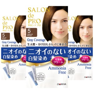 살롱드프로 일본 염색약 냄새없는 새치커버 3개입 암모니아프리 무향료 7종 색상선택