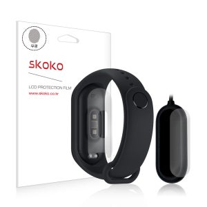 스코코 샤오미 미밴드4 무광 후면+충전기 측후면 외부보호필름 3매