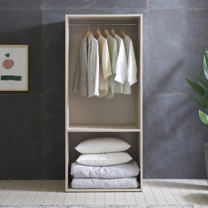 레온 800 오픈 이불장 FOF075-C 안방 장롱 수납 옷장 원룸 양복장 키큰장