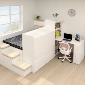 스스디 스마트 모듈 옷장 수납 침대 프레임