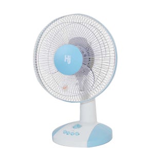 홍진 사파이어 탁상용 선풍기 탁상형 소형 미니선풍기 12인치 3엽 블루 HJ-DF12N