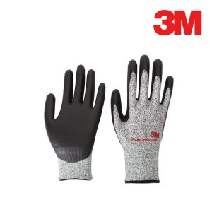 [3M]슈퍼 그립 노컷3 회색M NBR폼코팅 DMF무 스마트폰 터치 장시간 편안함 베임방지 목공 카빙 장갑